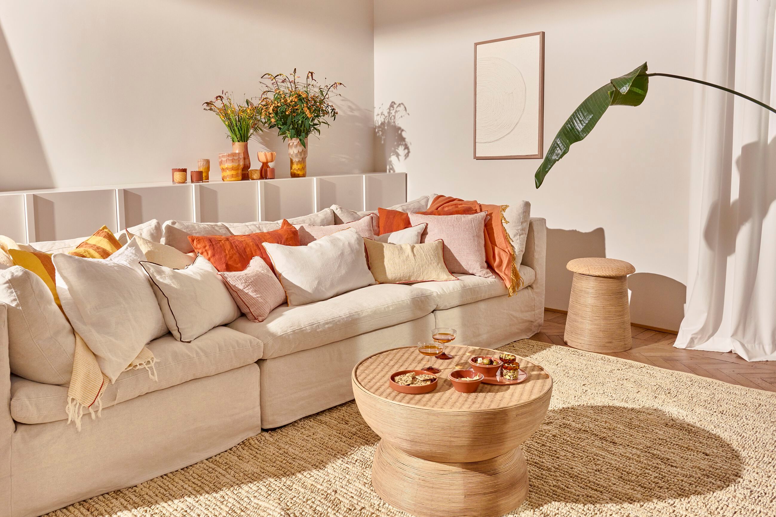 Круглый бамбуковый журнальный столик POMAX Tambou ARCH-00109456 - Вид №4