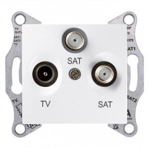 SDN3502121 Розетка TV-SAT , оконечная, белый Schneider Electric Sedna