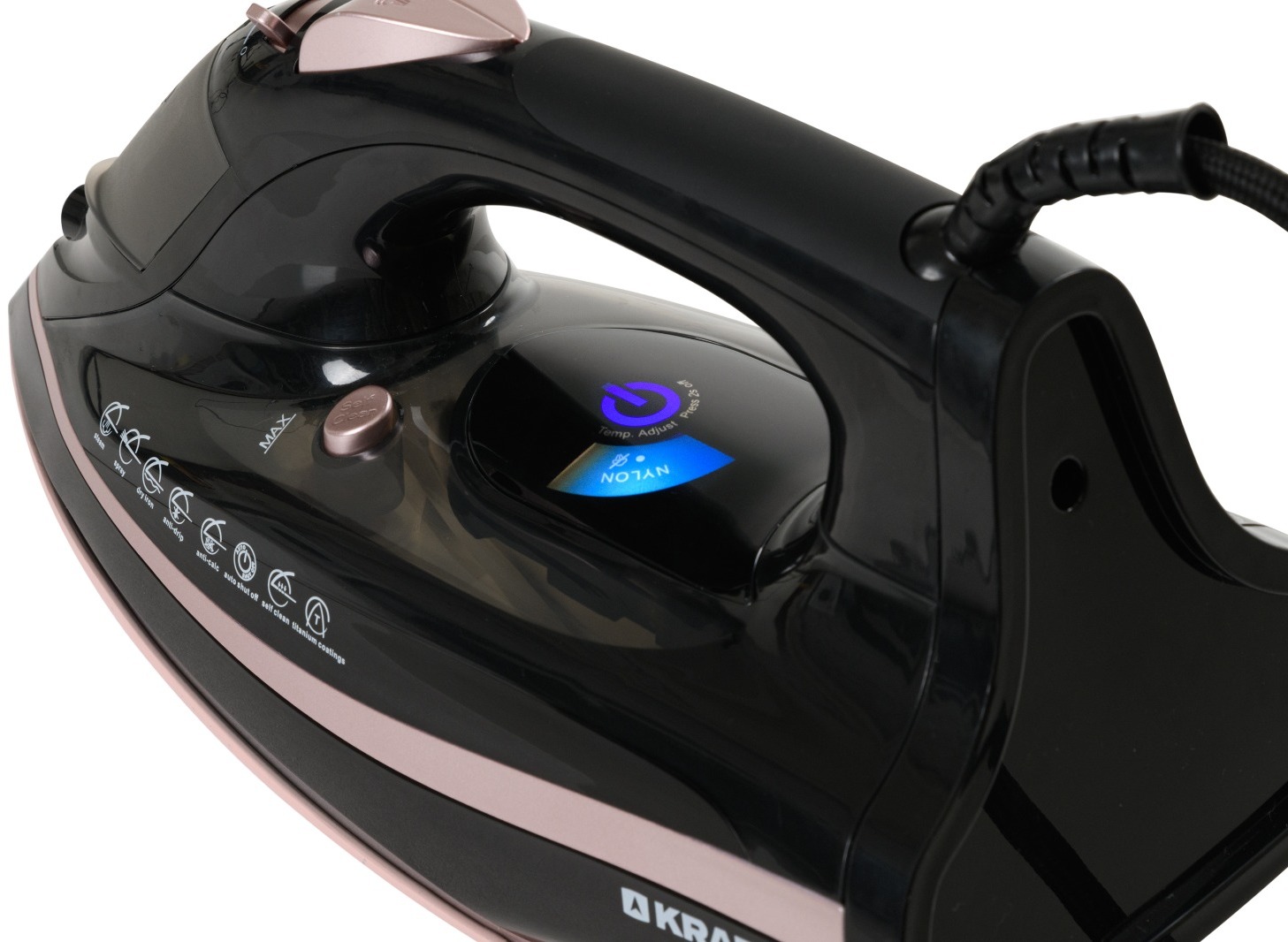 9076997 Утюг Kraft KF-CI2801AE черный STDN-0050756 - Вид №7