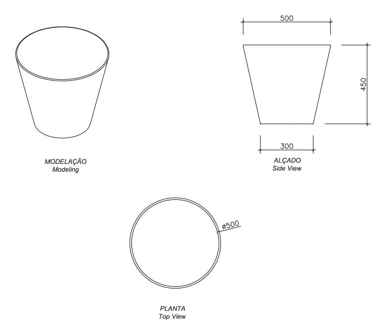 Бетонное наружное сиденье amop основы ARCH-00083237 - Вид №1