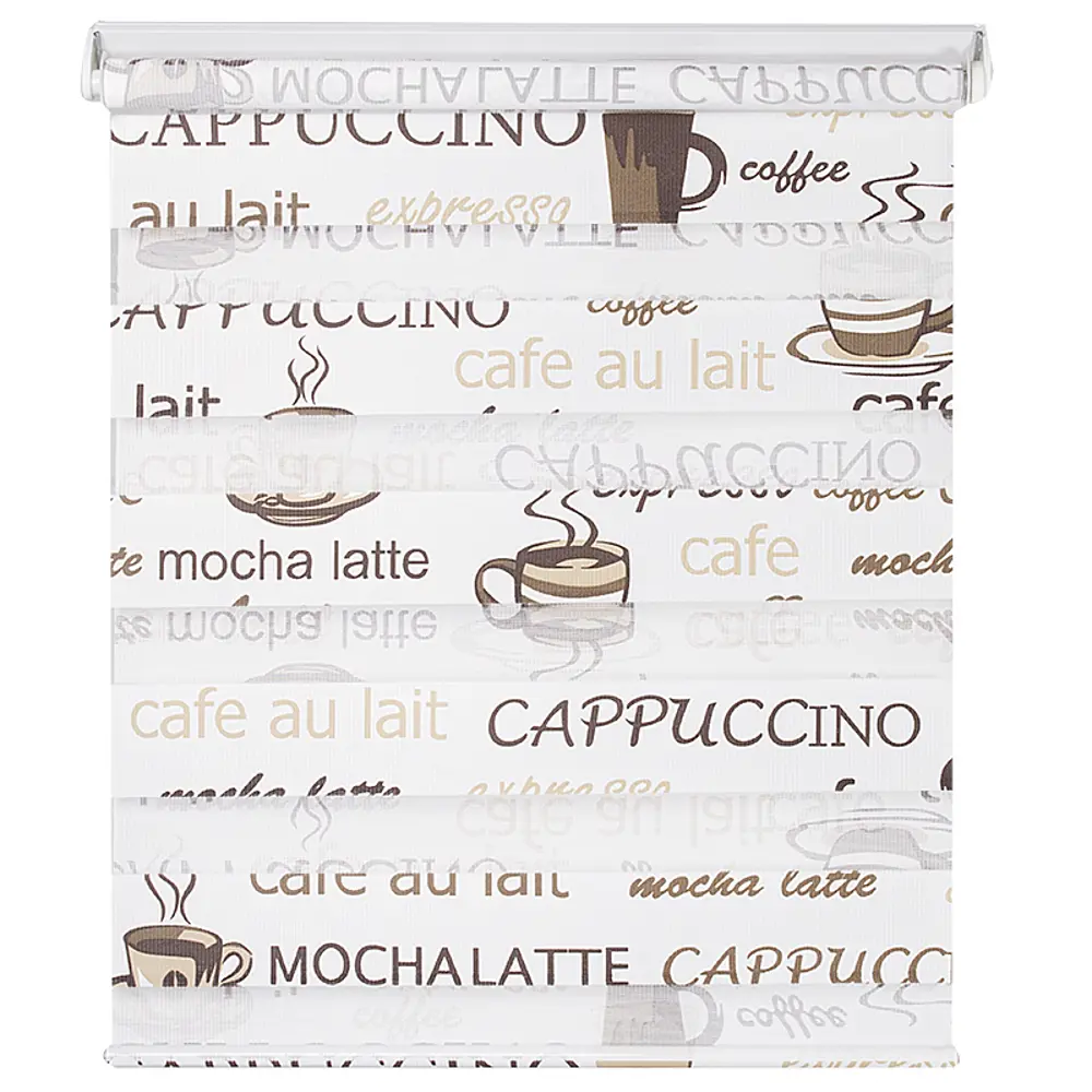 Штора рулонная День-ночь 57х160 см, цвет кофе GARDENA STLM-2059615