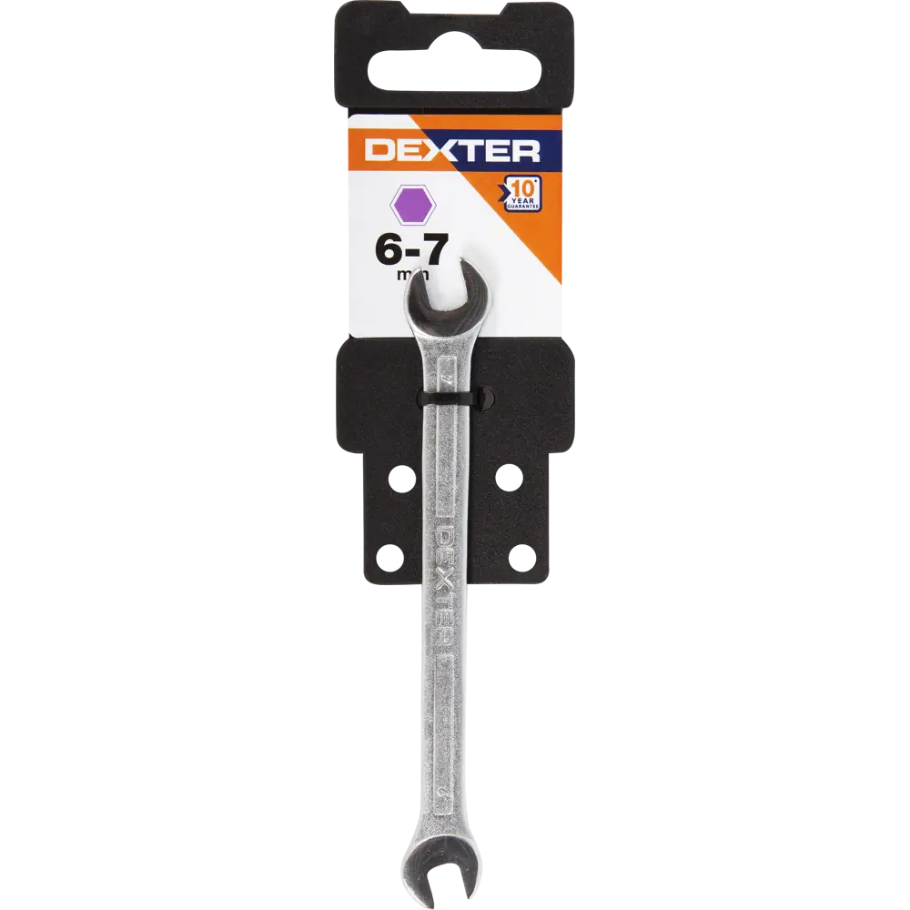 Ключ рожковый Dexter 6x7 мм CR-V STLM-2081760 - Вид №4