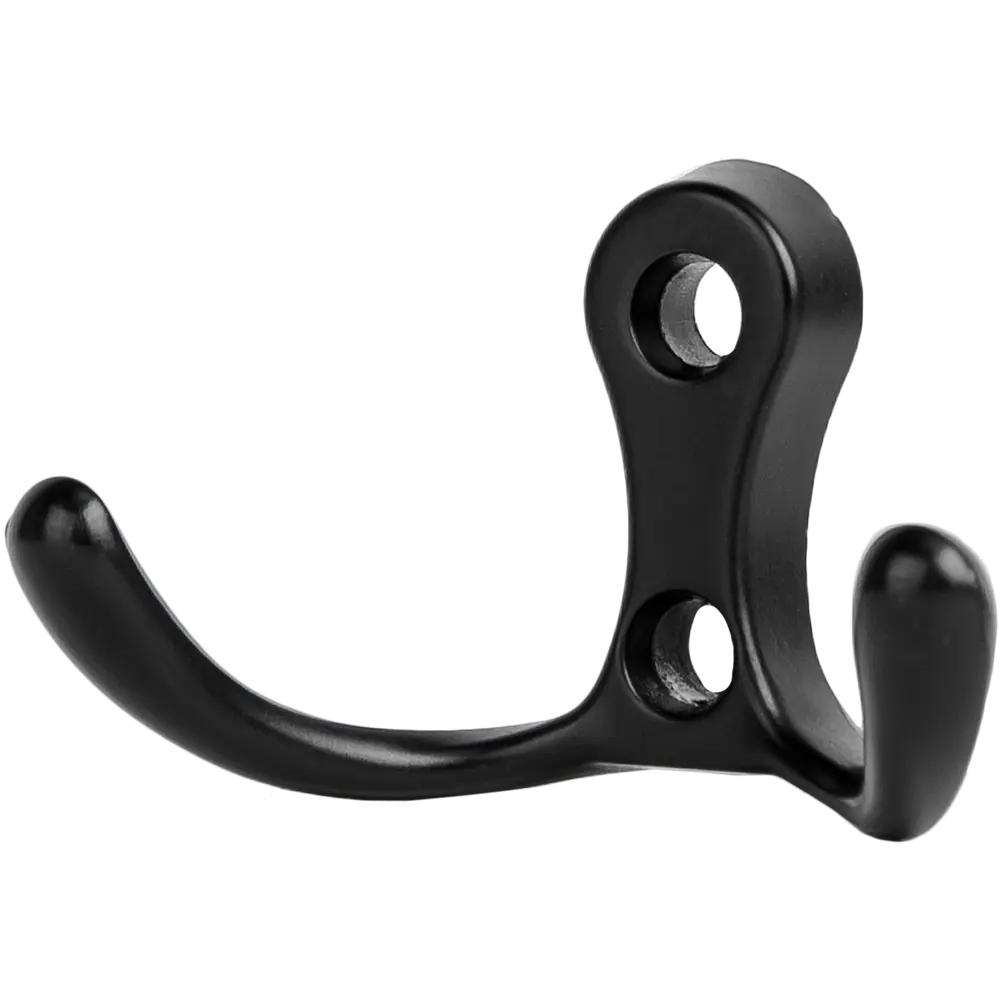 Крючок-вешалка Kerron KR0010, 55x30 мм, цвет чёрный STLM-2012215