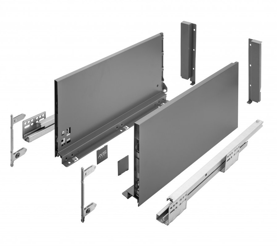 90939259 Система выдвижения AXIS PRO L-400 мм высокий H-199 мм антрацит STLM-0425253 GTV