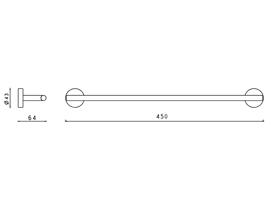 Держатель для полотенец из нержавеющей стали Rubinetterie Frattini Borgia ARCH-00083699 - Вид №8