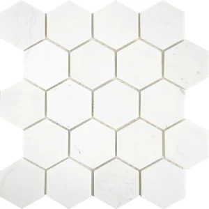 Декоративная мозаика Starmosaic Hexagon vmwp 64x74 1236043 30.5x30.5см цвет Белый