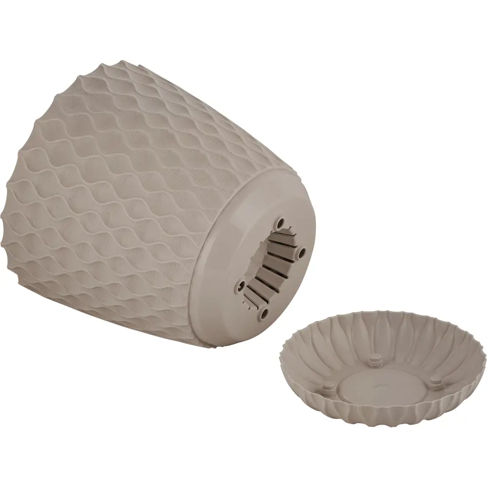Горшок цветочный Ingreen Wave ø27 см h25.3 см v10 л пластик французский платан STLM-2044600 - Вид №3