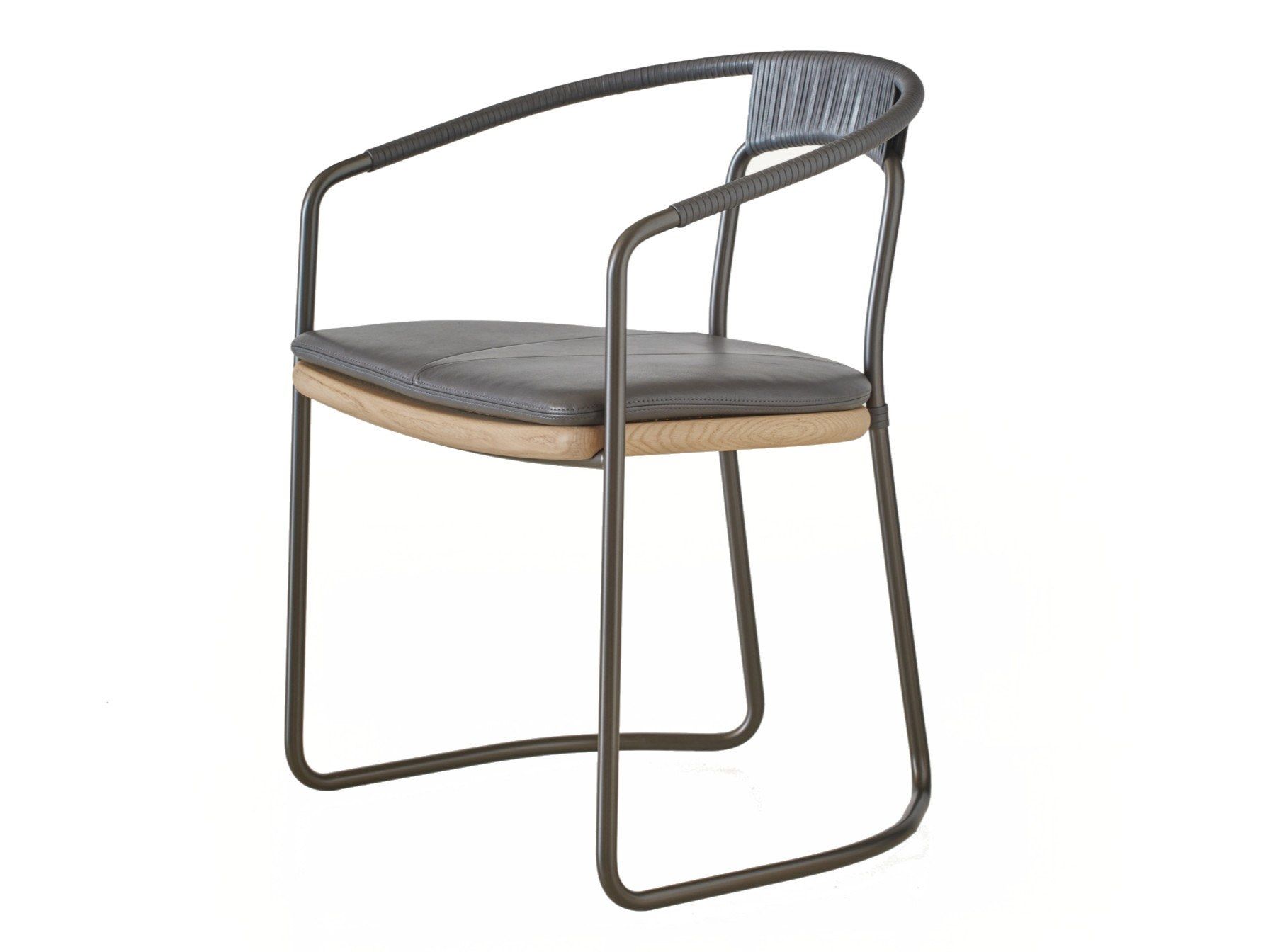 Стальной стул с подлокотниками BassamFellows Геометрическая ARCH-00040452 - Вид №8