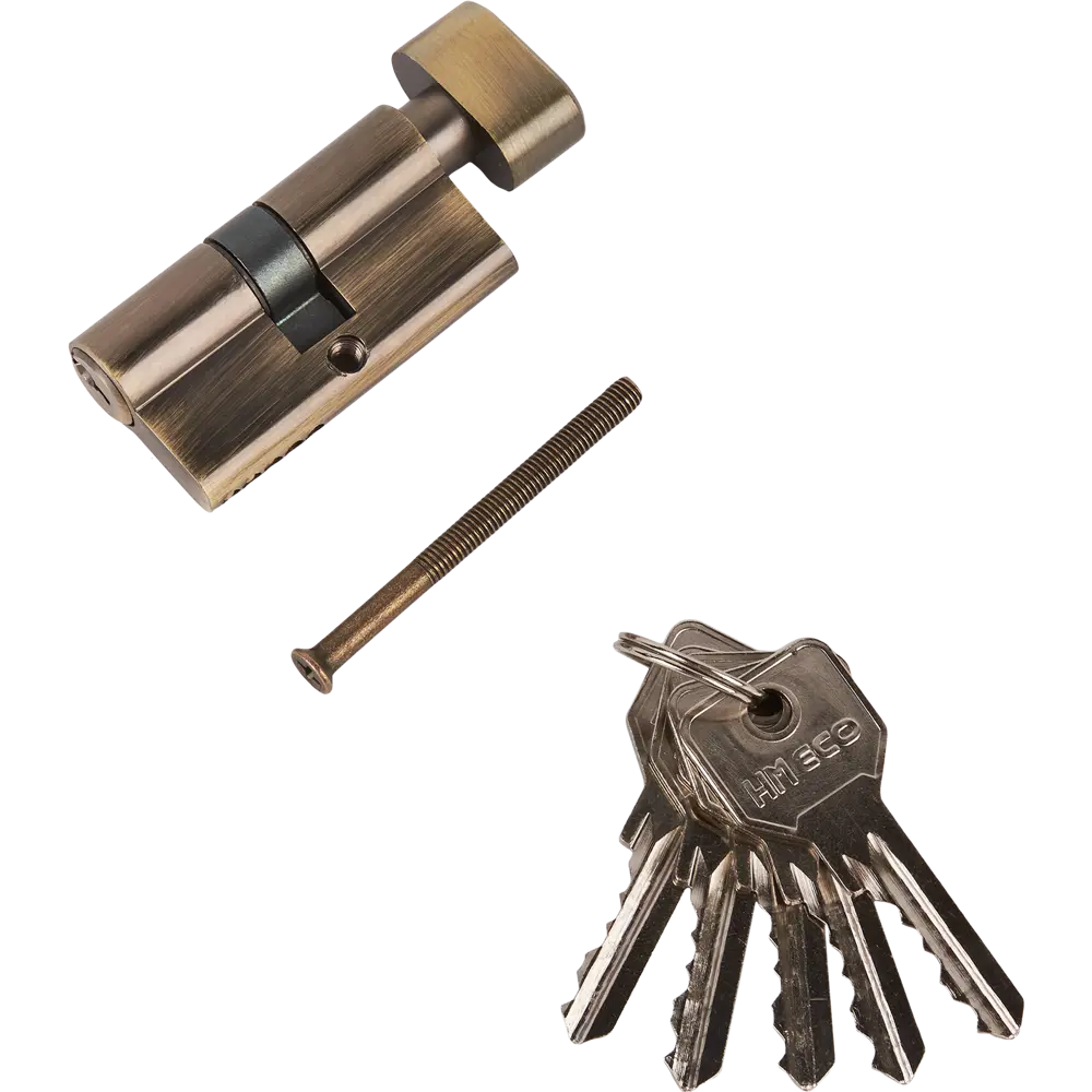 Цилиндр Нора-М Есо Z Лв-60 30x30 мм ключ-вертушка цвет бронза ECO Z STLM-2031419 - Вид №2