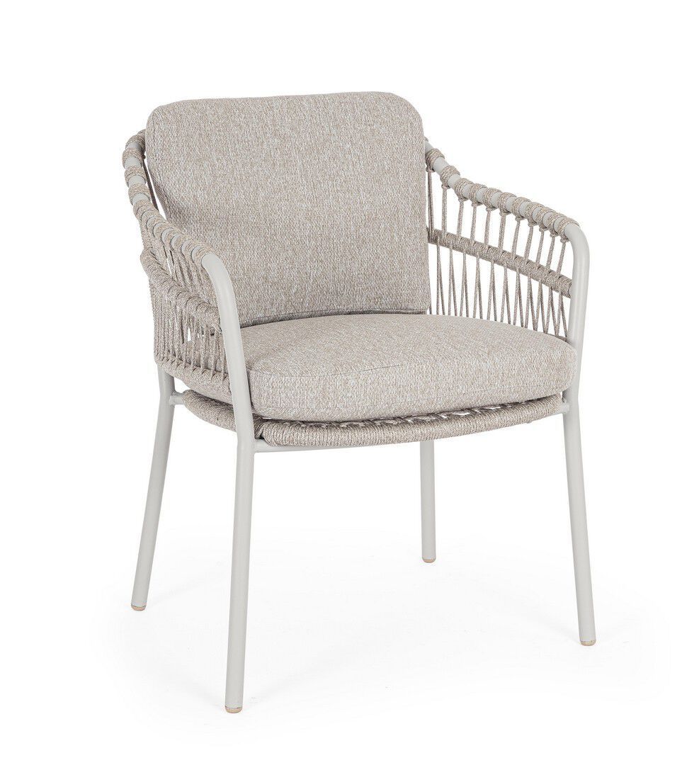 Веревочный садовый стул со встроенной подушкой BIZZOTTO Talaia ARCH-00090706 - Вид №10