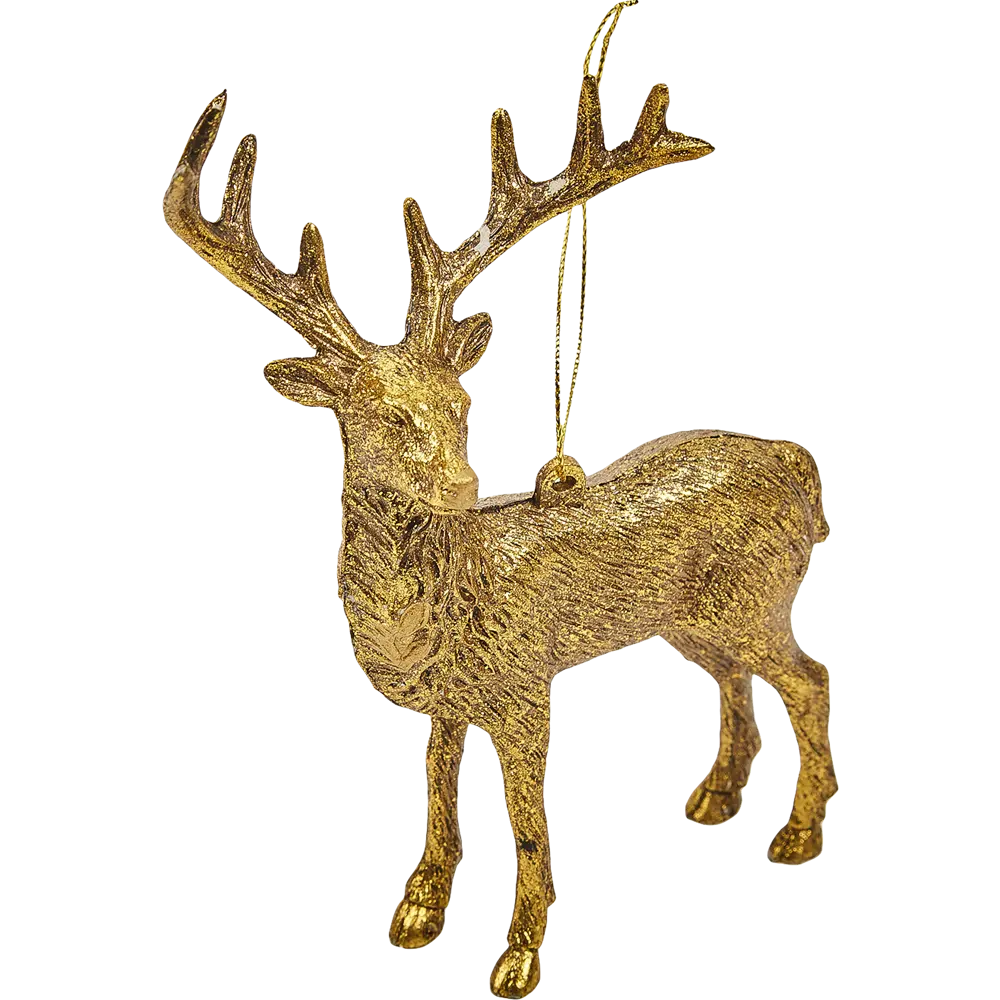 Украшение ёлочное «Олень» 15.5 см, цвет золотистый 82711956 STLM-2055859 Erichkrause decor 