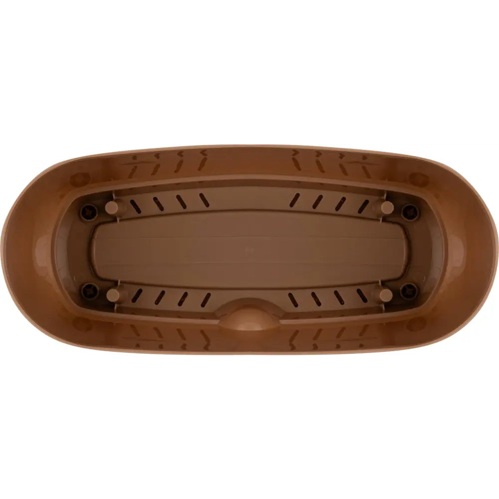 Балконный ящик INGREEN Wood 40 см коричневый овальный 89416386 STLM-1570346 - Вид №6