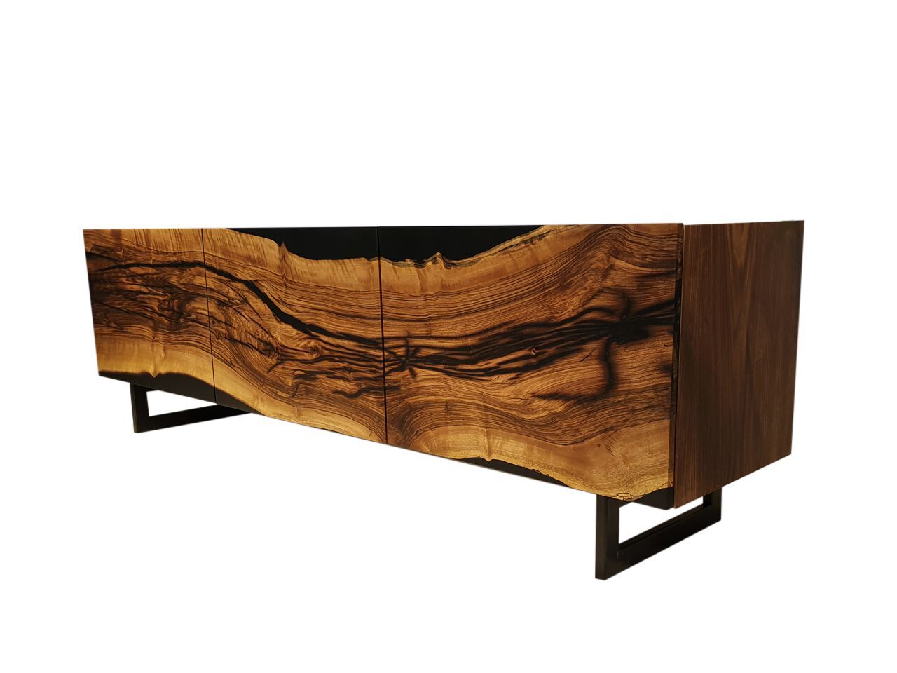 Мебель для телевизора из смолы и орехового дерева Legnor LEG2408786 ARCH-00070850 - Вид №2