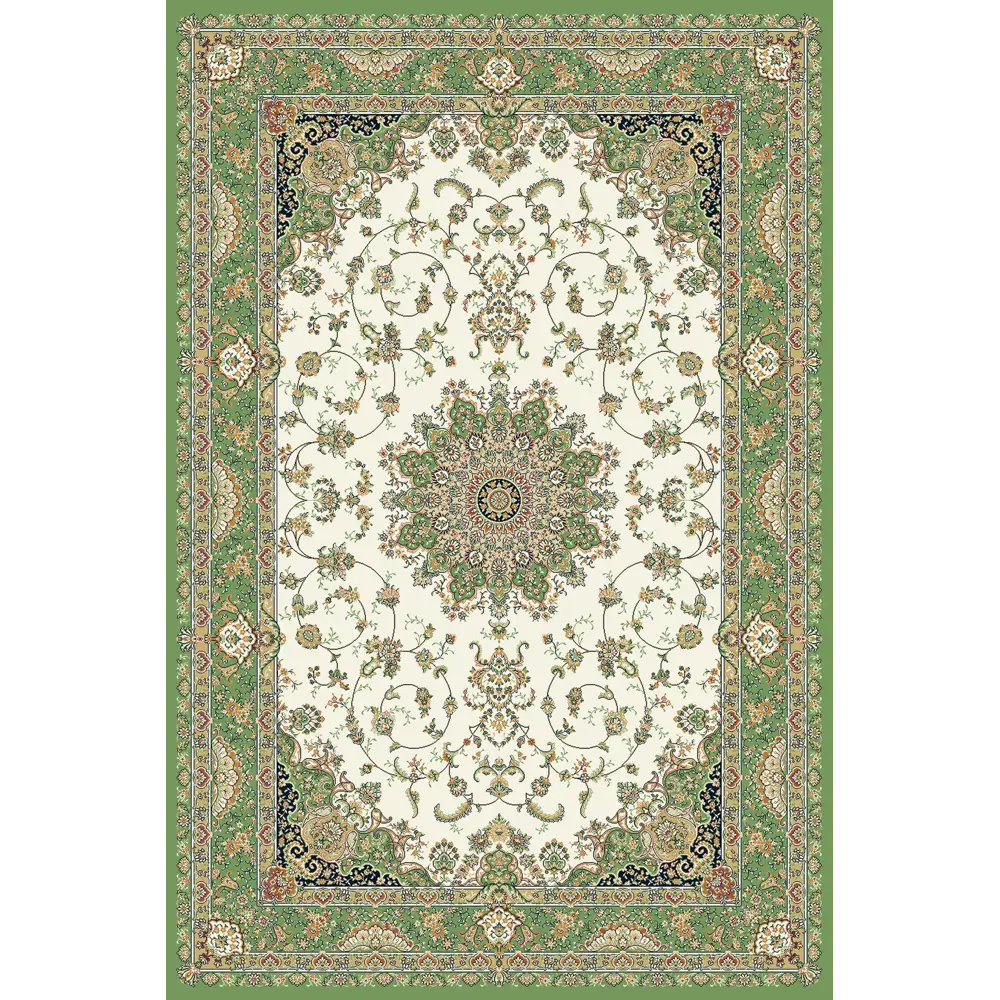 Ковер вискоза Hermitage 14708/6545 95x140 см цвет зеленый RAGOLLE STLM-2121547