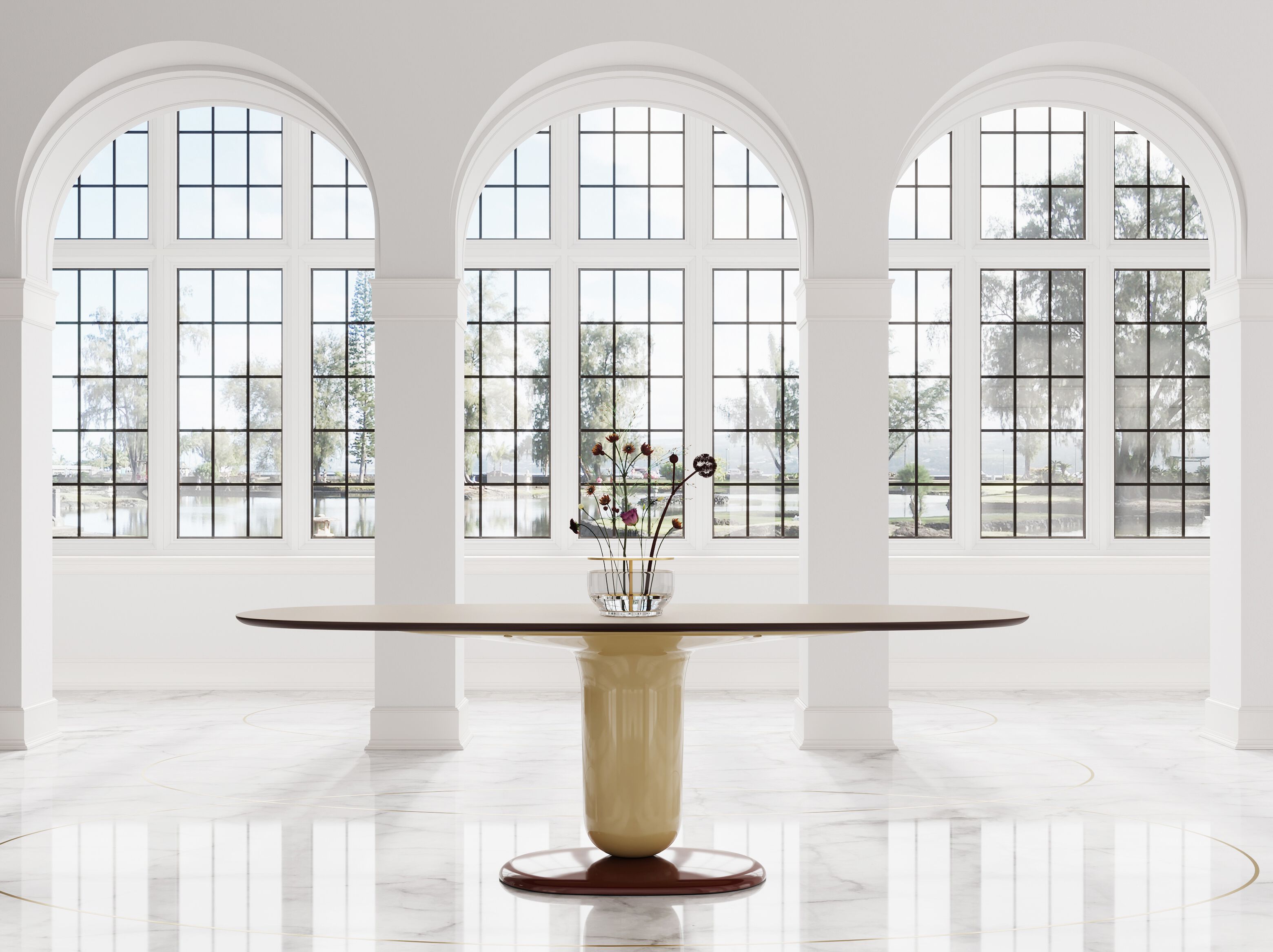 Овальный стол из стекловолокна и столешница Fenix BD Barcelona Explorer ARCH-00085392 - Вид №3