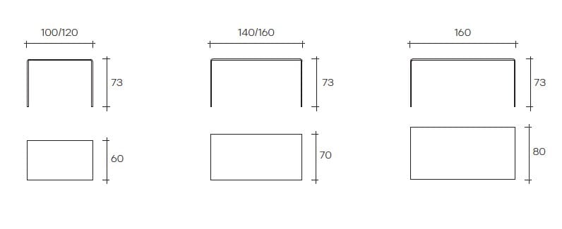 Прямоугольный стеклянный стол FIAM ITALIA Rialto ARCH-00133087 - Вид №5