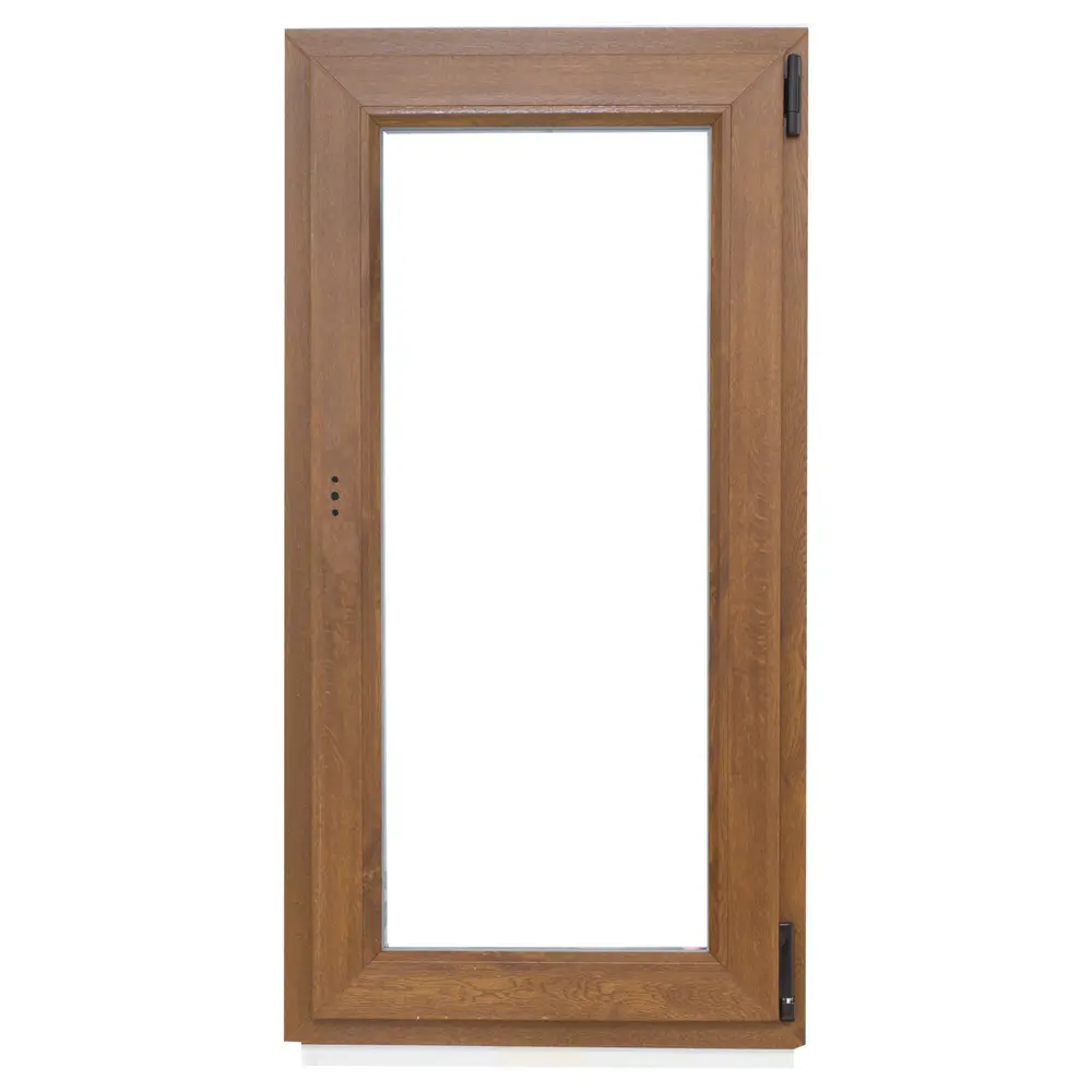 Окно пластиковое ПВХ Deceuninck одностворчатое 1200x800 мм (ВxШ) правое однокамерный стеклопакет золотистый дуб STLM-2180949