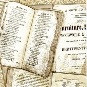 Обои виниловые, 0.53х10 м, книги, цвет бежевый, Ra 821307