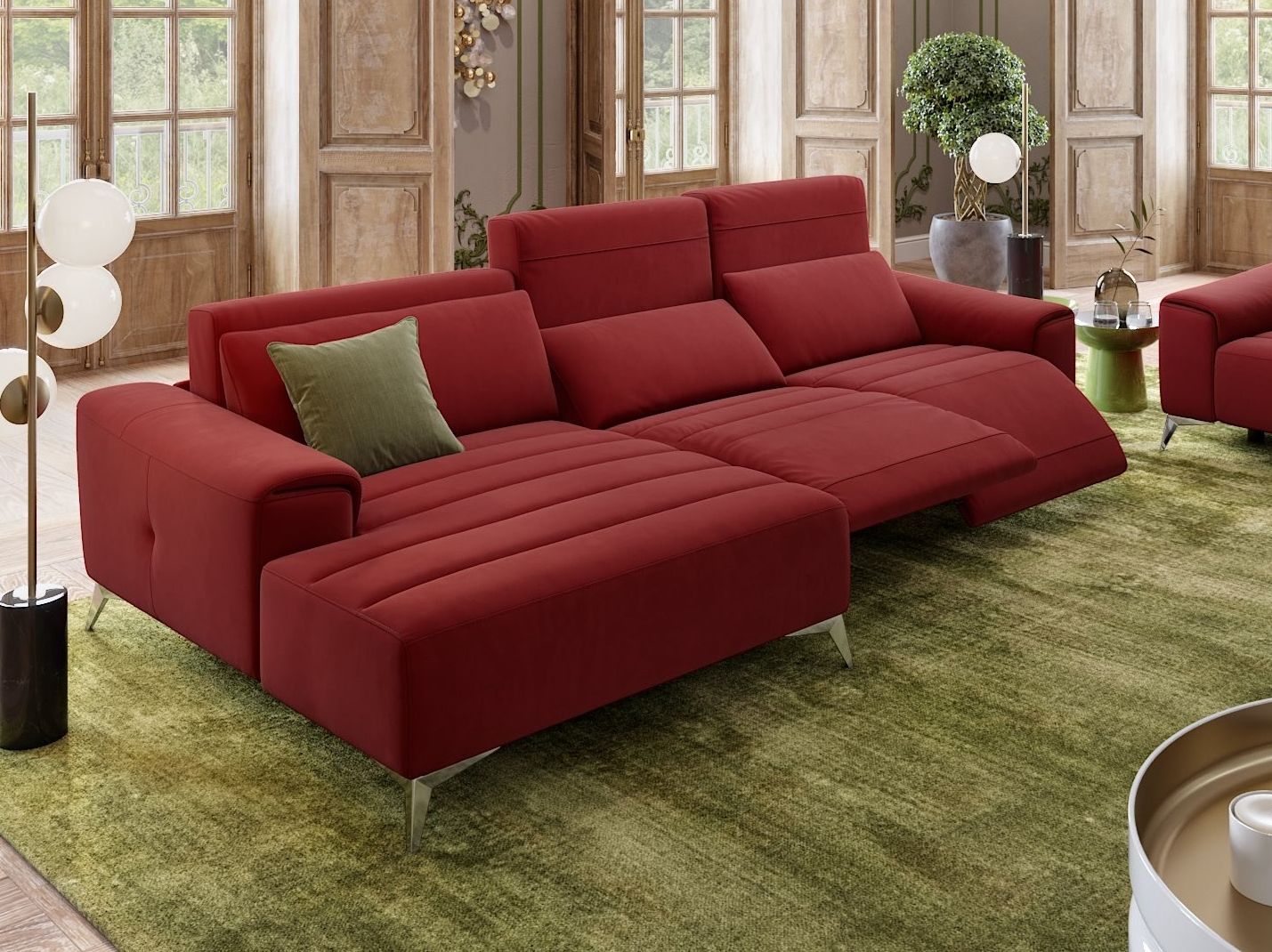 Тканевый диван с полуостровом Sofanella Bella ARCH-00074919 - Вид №4