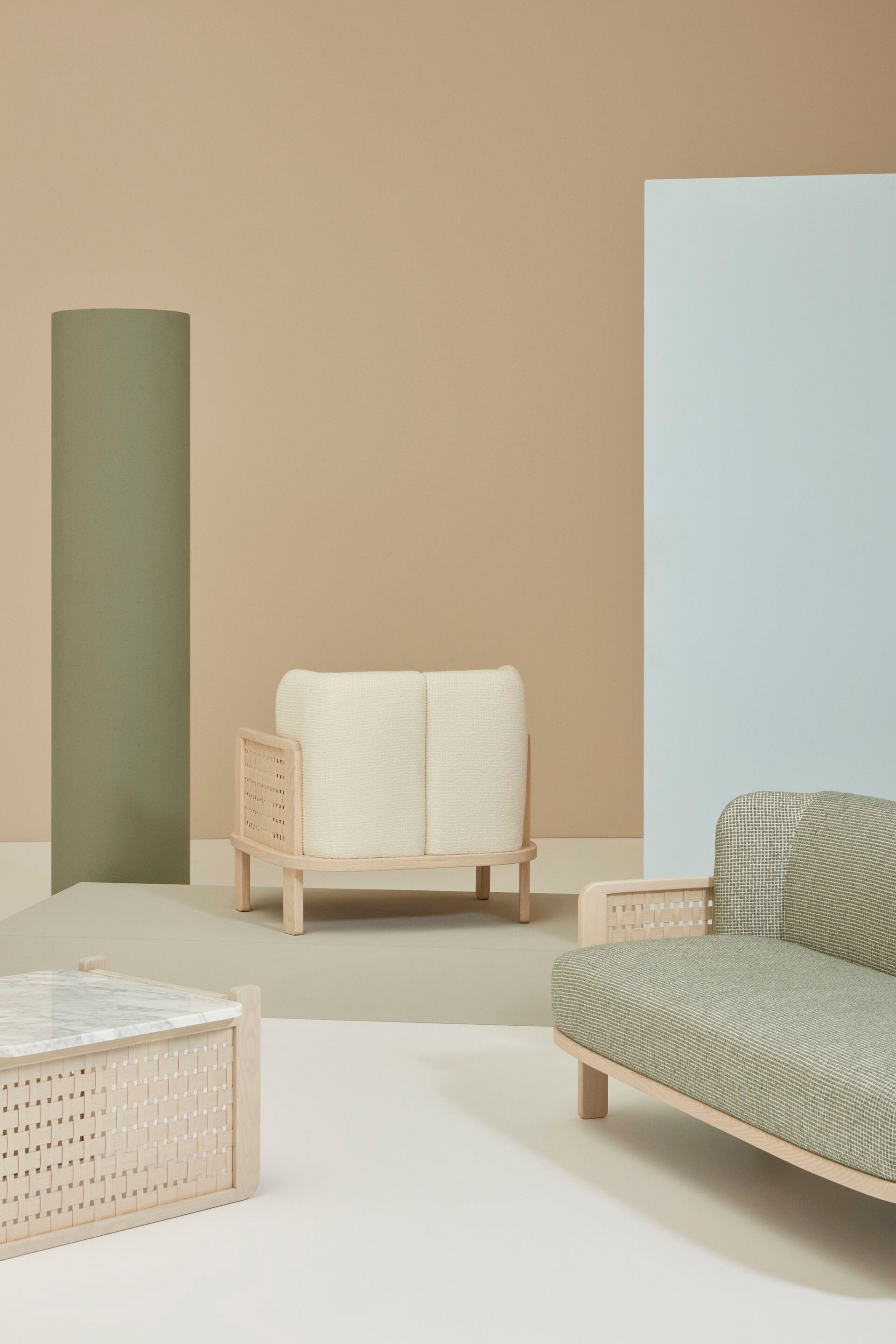 Кресло из ясеня с подлокотниками Billiani Raquette ARCH-00013228 - Вид №3