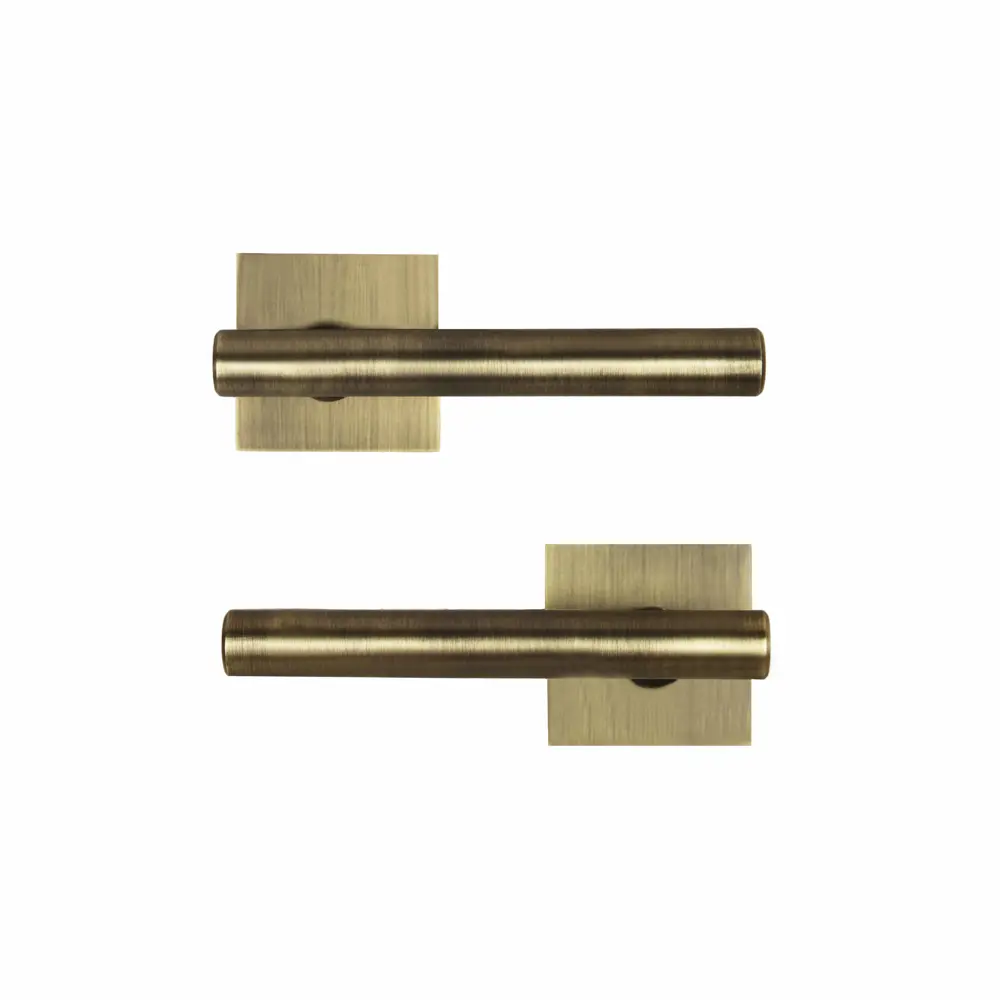 Дверная ручка на розетке KREAFORTA Усожа без запирания цвет бронза STLM-2108421 - Вид №1