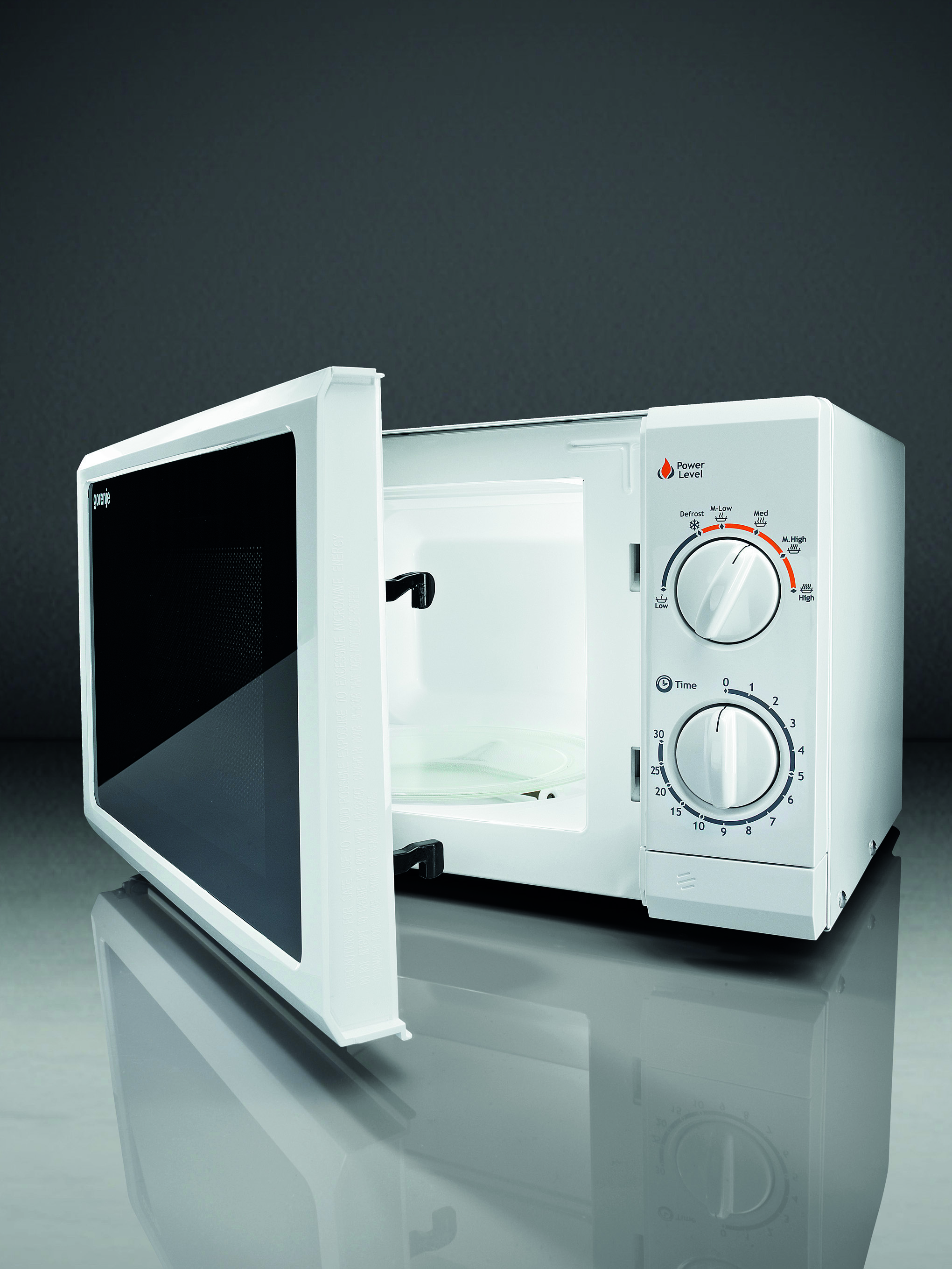 MO20MW Микроволновая печь / 20 л, 700 вт, механическое управление, цвет: белый Gorenje Santreyd  - Вид №3