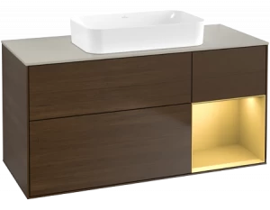 Villeroy&Boch Тумба под раковину Прямоугольная версия F713HFGN Finion Walnut Veneer