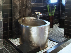 Ванна с сиденьем из нержавеющей стали