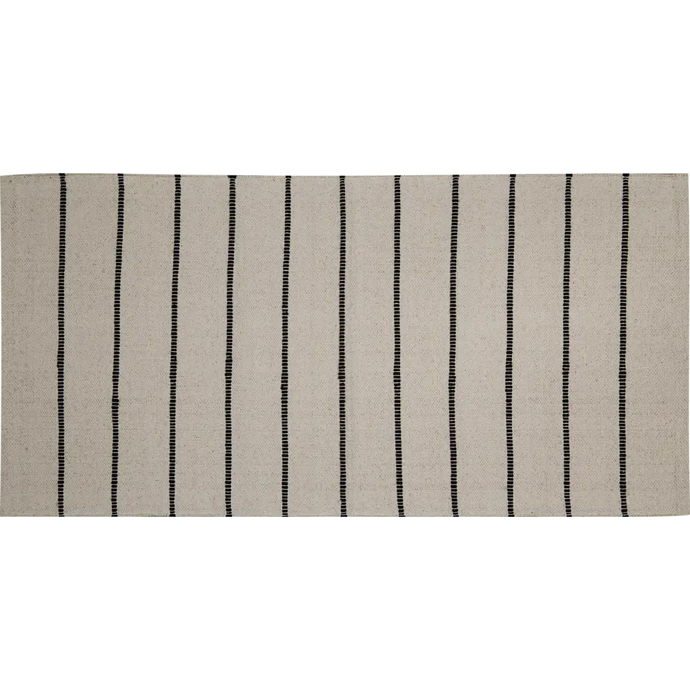 Коврик Inspire декоративный хлопок ELVAS 60x180 см цвет черно-белый STLM-2166510
