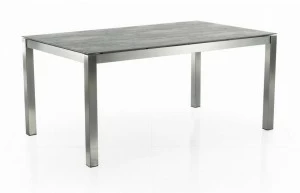 solpuri Прямоугольный керамический садовый стол Classic stainless steel