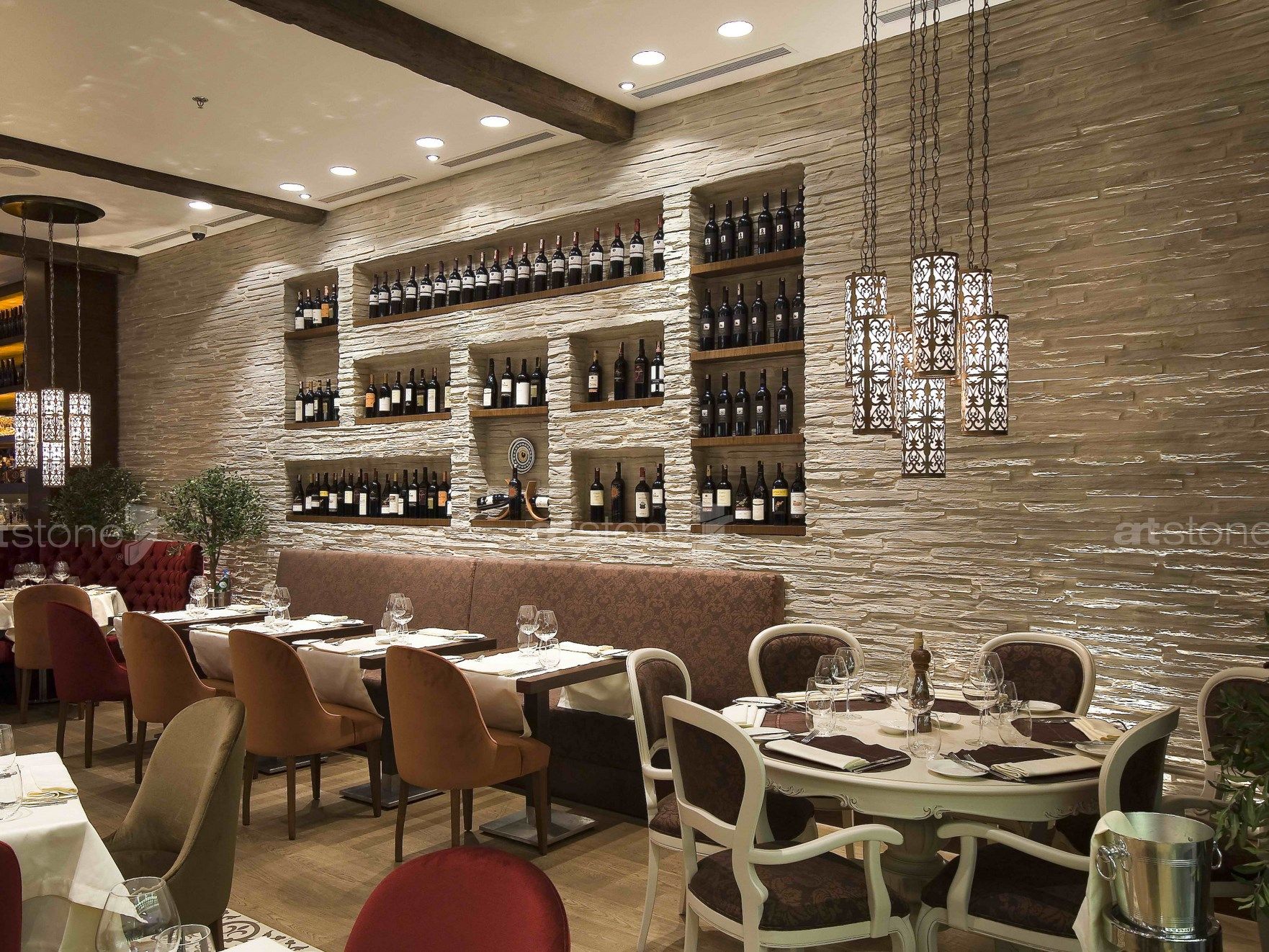 Панель с трехмерными эффектами из стекловолокна для внутреннего / наружного эффекта камня Artstone Panel Systems PRENAICA ARCH-00121222 - Вид №4