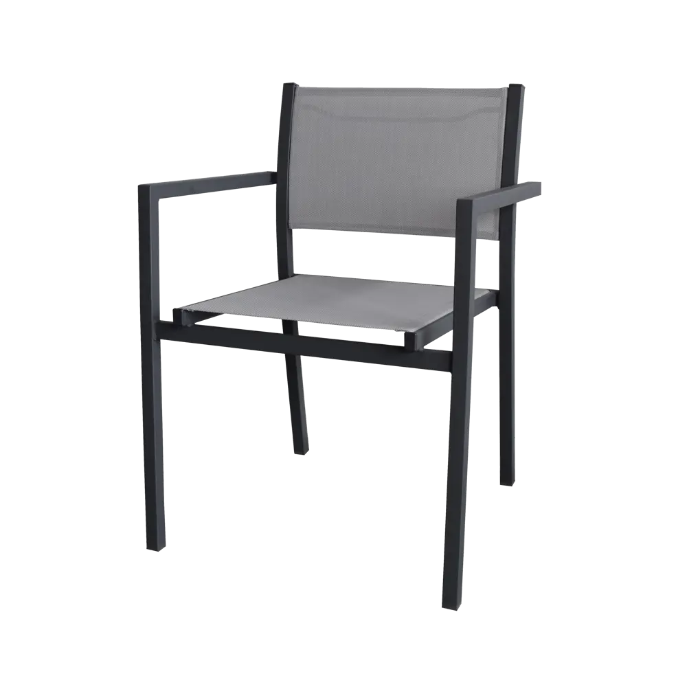 Кресло садовое Steel 55x80x55 см сталь/текстилен антрацит Santreyd STLM-2126510 - Вид №1