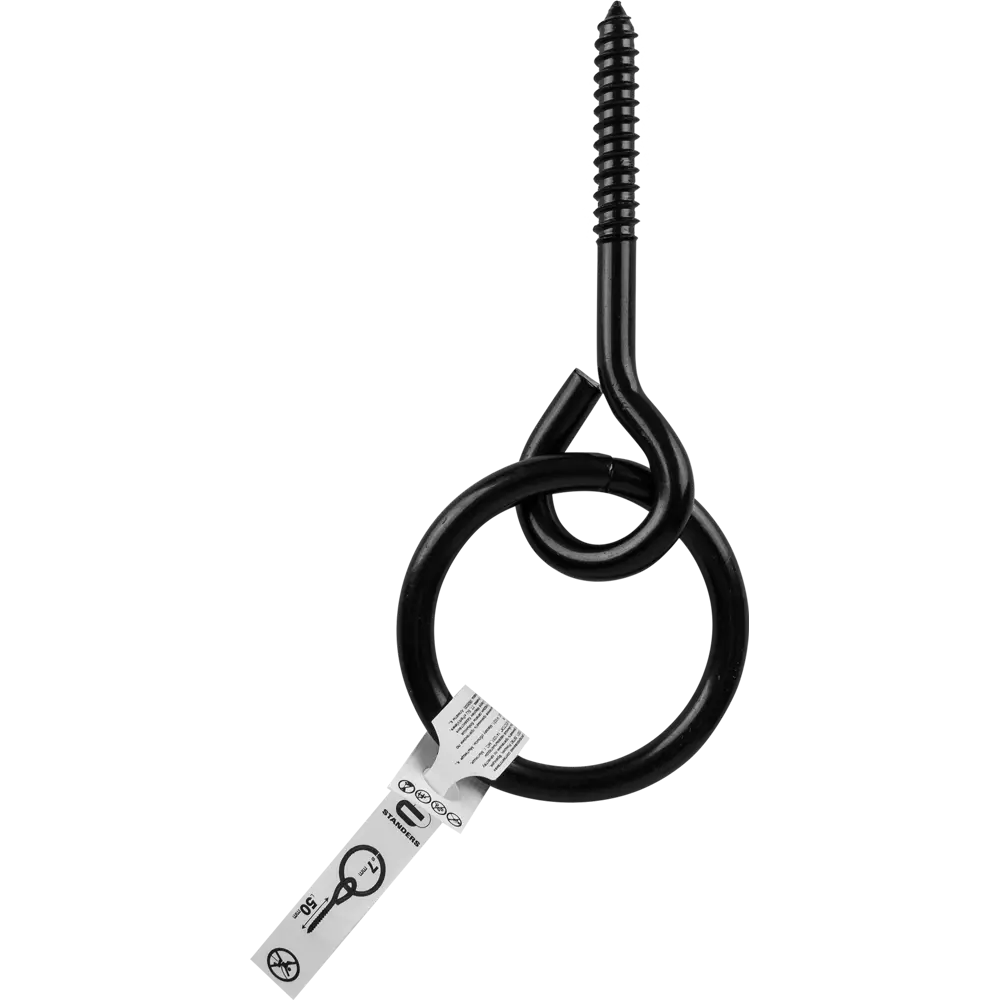 Крюк с саморезом Standers рабочая нагрузка 10 кг 7х50 мм STLM-2024250 - Вид №2