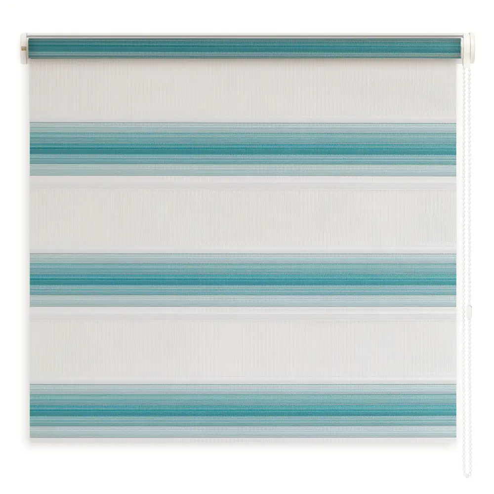 Штора рулонная день-ночь Palermo 200x250 см бирюзовая MIAMOZA Д/н Palermo STLM-2106604