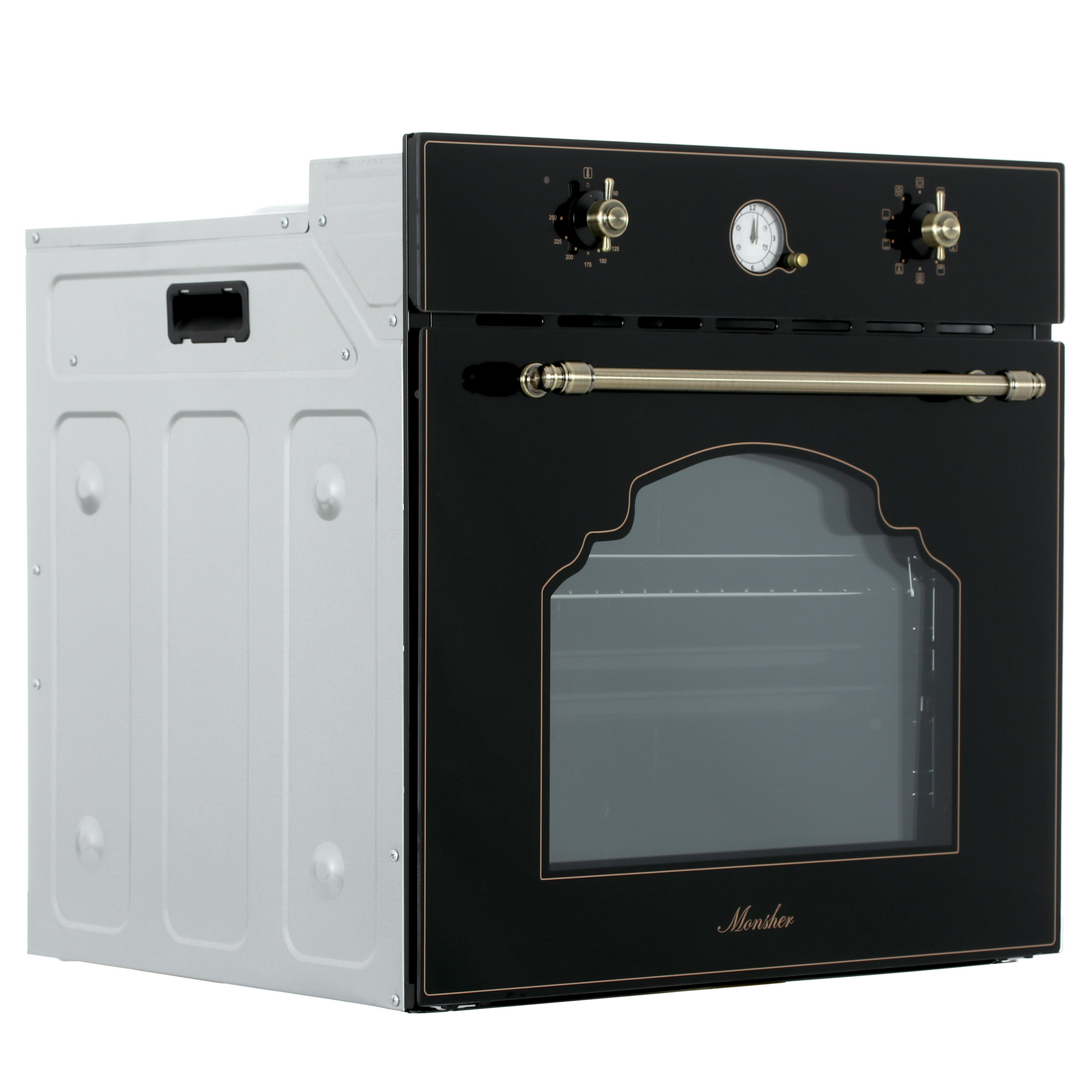 9121455 Электрический духовой шкаф Monsher MOE 6192 RN Bronze черный STDN-0002934 - Вид №1