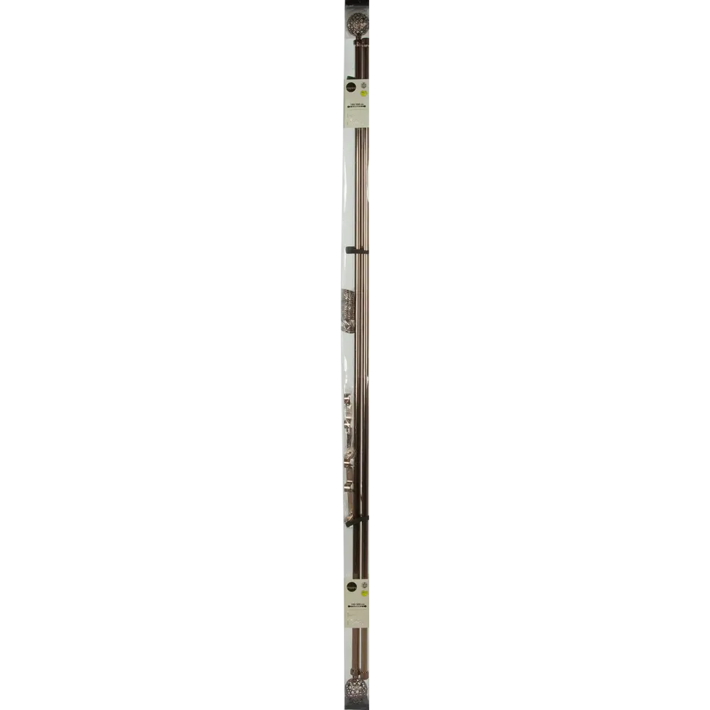 Карниз раздвижной двухрядный Inspire 160-300 см наконечник шар цвет коньячный STLM-2074536 - Вид №5