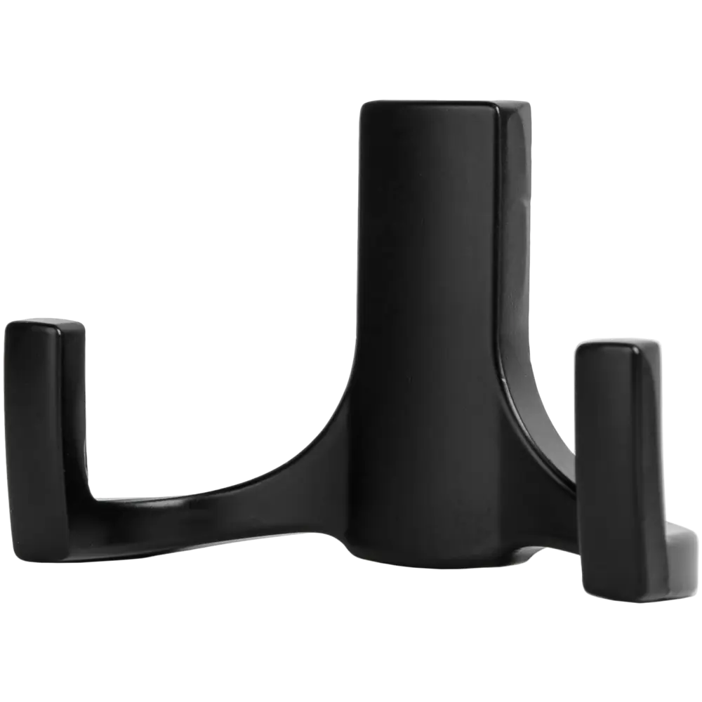 Крючок-вешалка Kerron KR0330, 30x51 мм, цвет матовый чёрный STLM-2060953