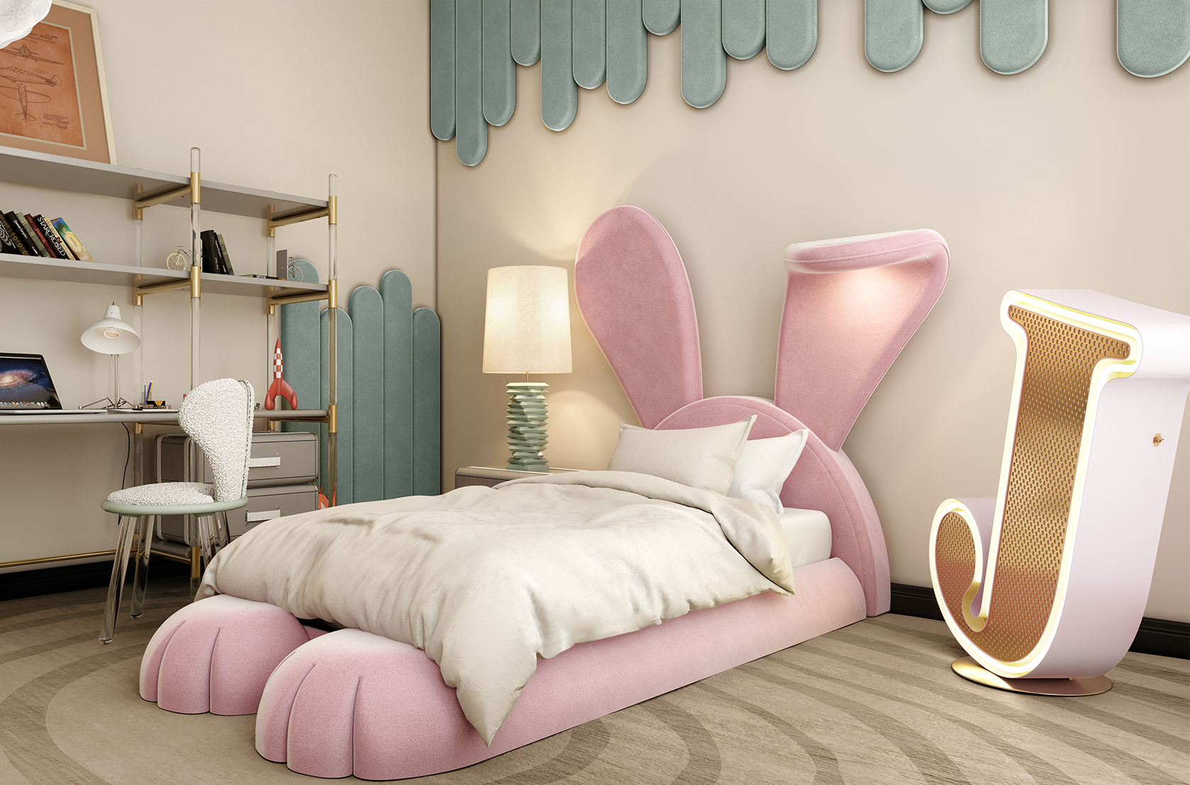 CIST497 Детская односпальная кровать Мистер Банни Circu  - Вид №11