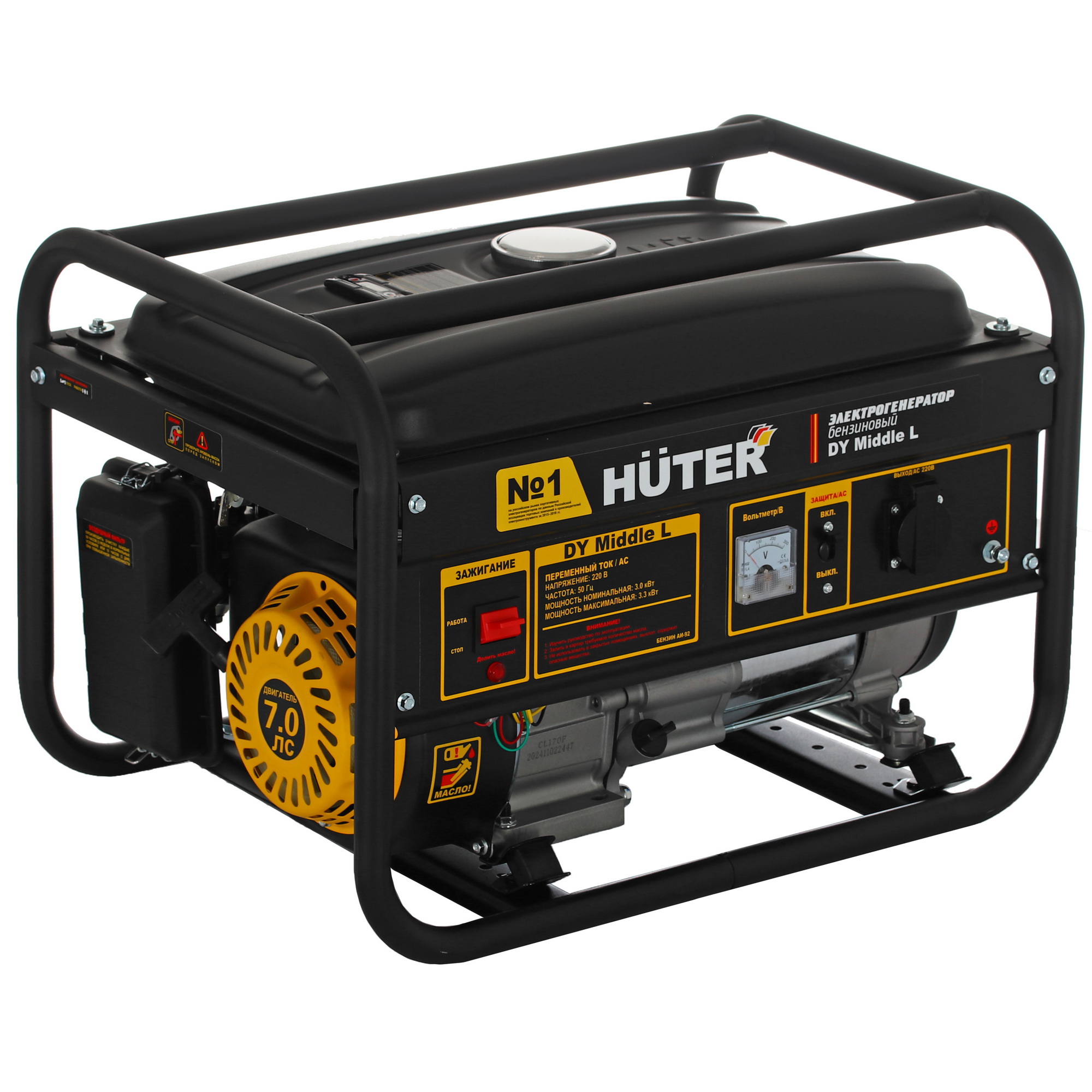 Электрогенератор   бензиновый Huter DY Middle L 5610481 STDN-0019589