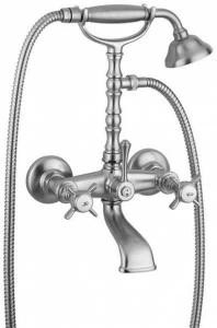 Rubinetteria Giulini Настенный смеситель для ванны на 2 отверстия с ручным душем Kensington 3700l
