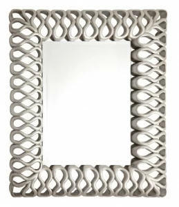 Зеркало прямоугольное настенное серебро Mont PUSHA ДИЗАЙНЕРСКИЕ 062603 Серебро