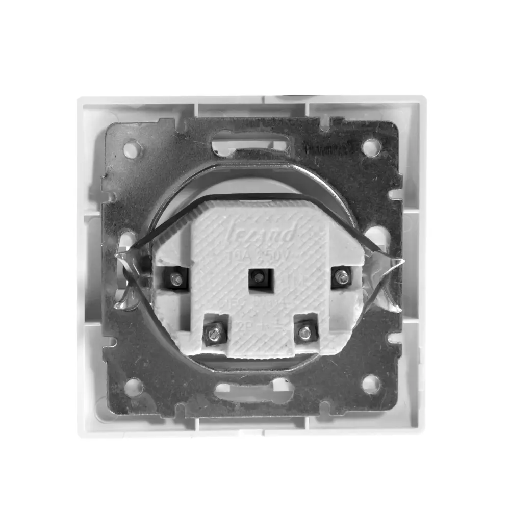 Розетка керамическая Lezard Mira, без заземления, цвет белый STLM-2045596 - Вид №1