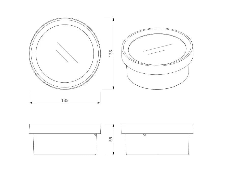 Окрашенная алюминиевая распределительная коробка Genuit Corten ARCH-00009272 - Вид №2