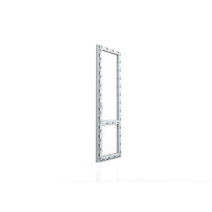 Пластиковая дверь ПВХ балконная BLITZ 2180х670 мм правая двухкамерный стеклопакет белая REHAU