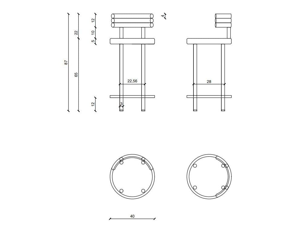 Высокий бархатный стул Paolo Nesi JIMMY ARCH-00118829 - Вид №10