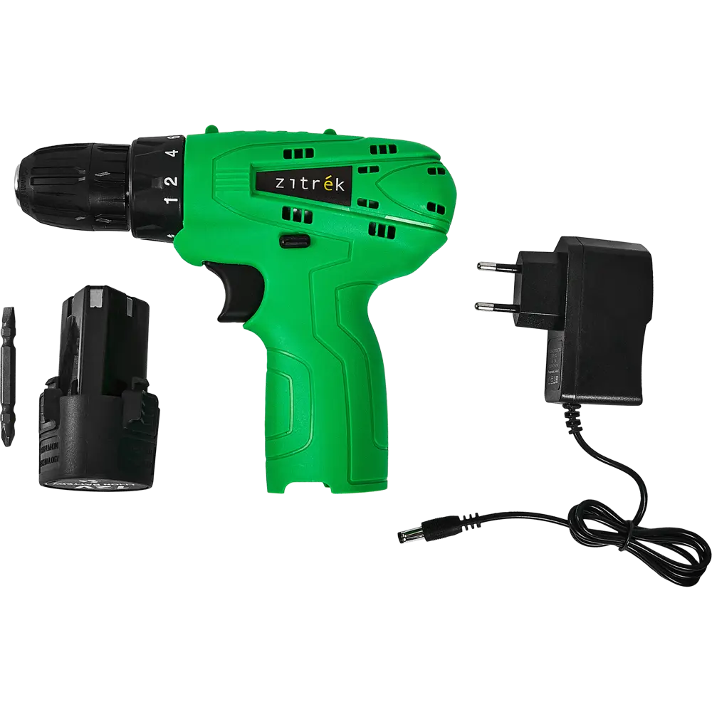 Дрель-шуруповерт аккумуляторная Zitrek Green 12, 12 В Li-ion 1.5 Ач STLM-2161471 - Вид №4
