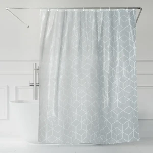Штора для душа с кольцами Pescara 180x180 см Peva цвет серый