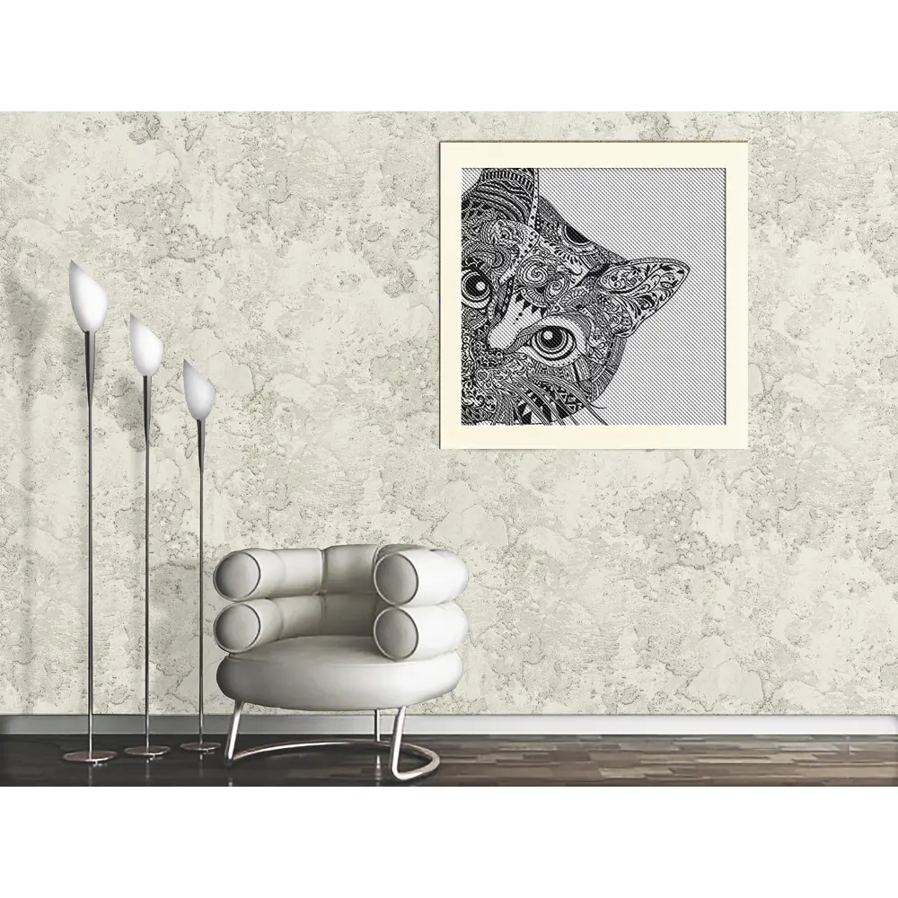 Wiganford Crystal Ice — серые флизелиновые обои с текстурой штукатурки 86143008 STLM-1573857 - Вид №1