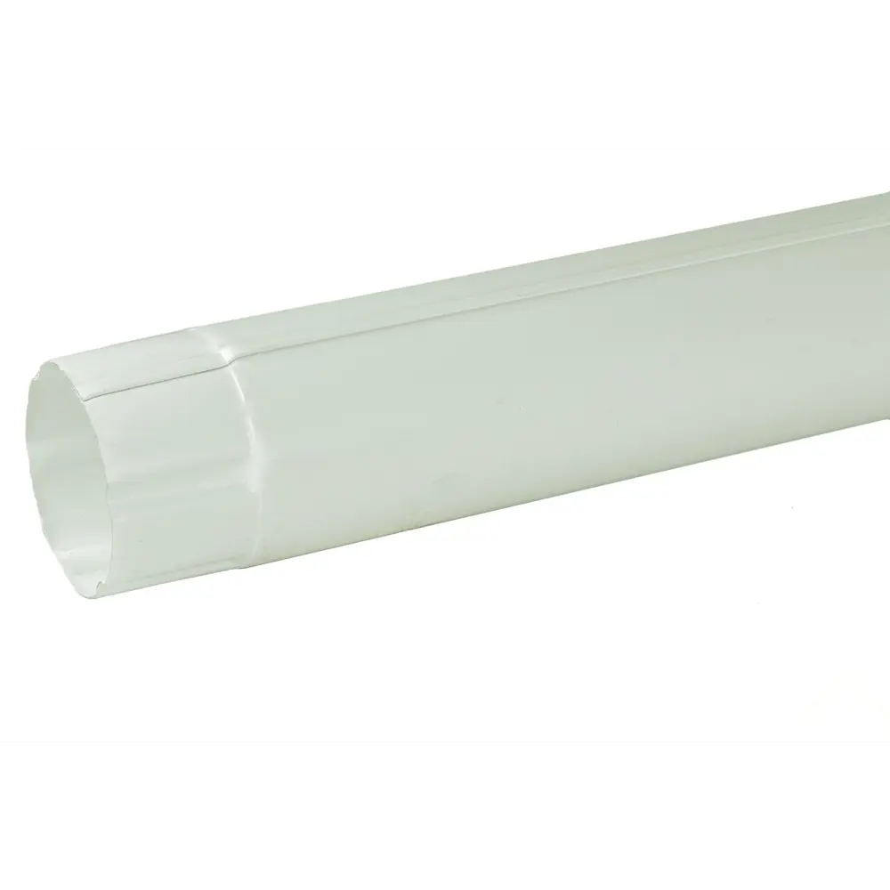 Труба водосточная 90x2500 мм цвет белый ИНТЕРПРОФИЛЬ STLM-2099485