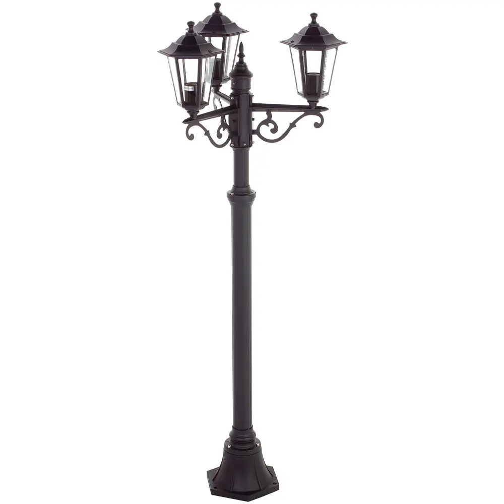 Столб уличный Inspire Peterburg 3xE27х60 Вт, 2 м, цвет чёрный STLM-2058679